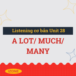 Listening cơ bản – Unit 28: A lot/ Much/ Many