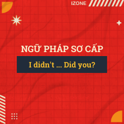 Ngữ pháp sơ cấp – Unit 13: I DIDN’T …. DID YOU?