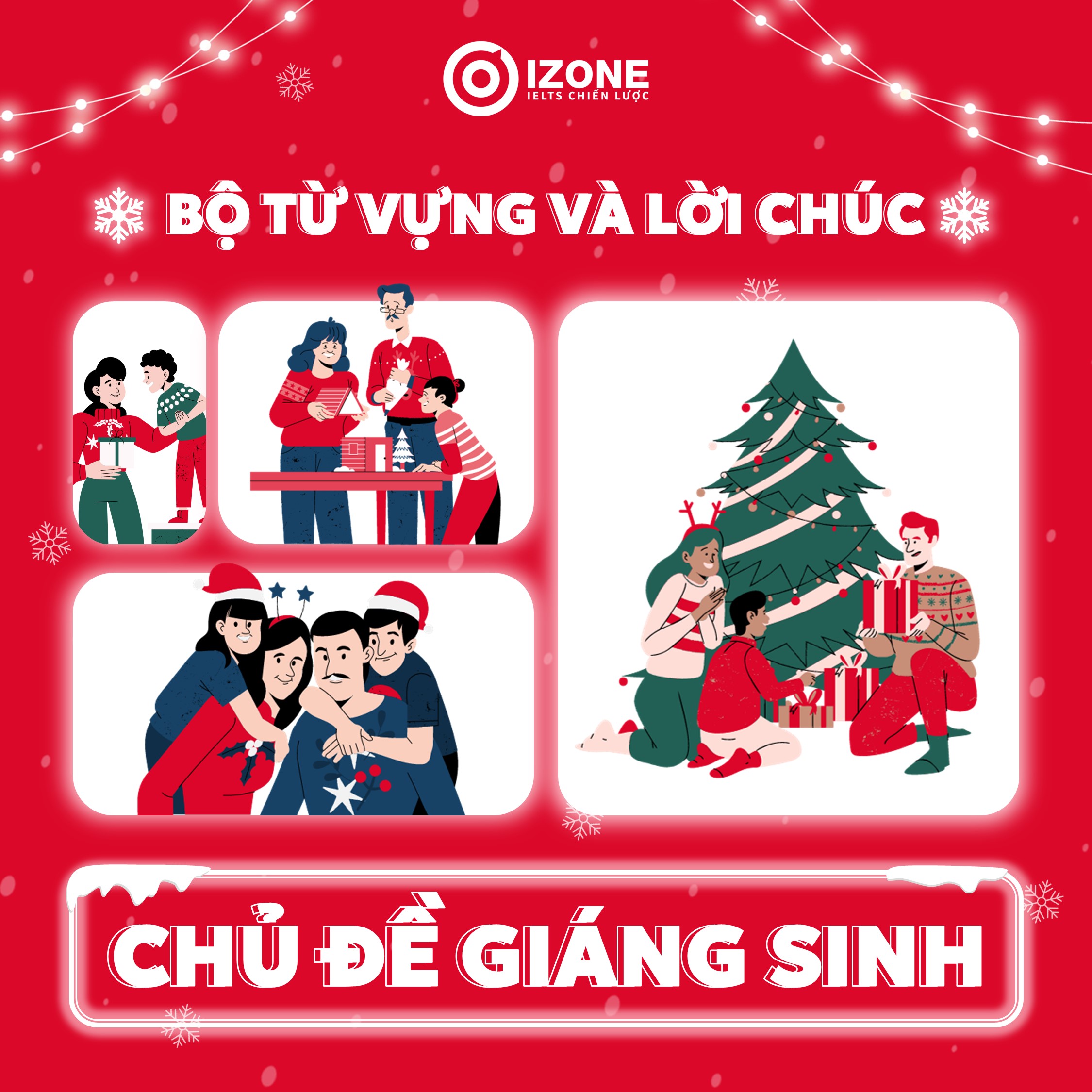 Bộ Từ vựng và lời chúc chủ đề giáng sinh bằng tiếng Anh đầy ý nghĩa