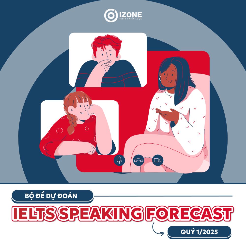 Bộ đề dự đoán IELTS Forecast Speaking Quý 1/2025