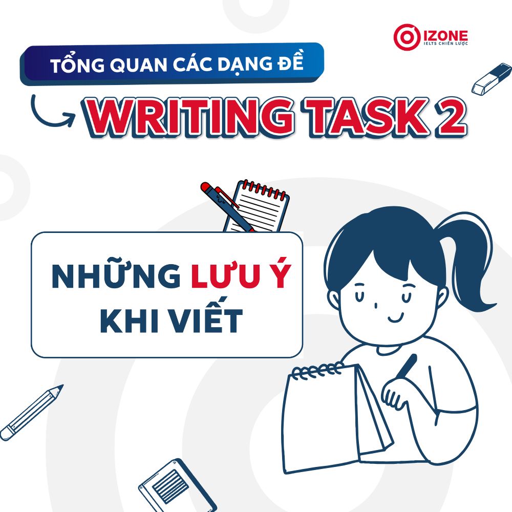 Tổng quan các dạng đề IELTS Writing Task 2 và những lưu ý khi viết