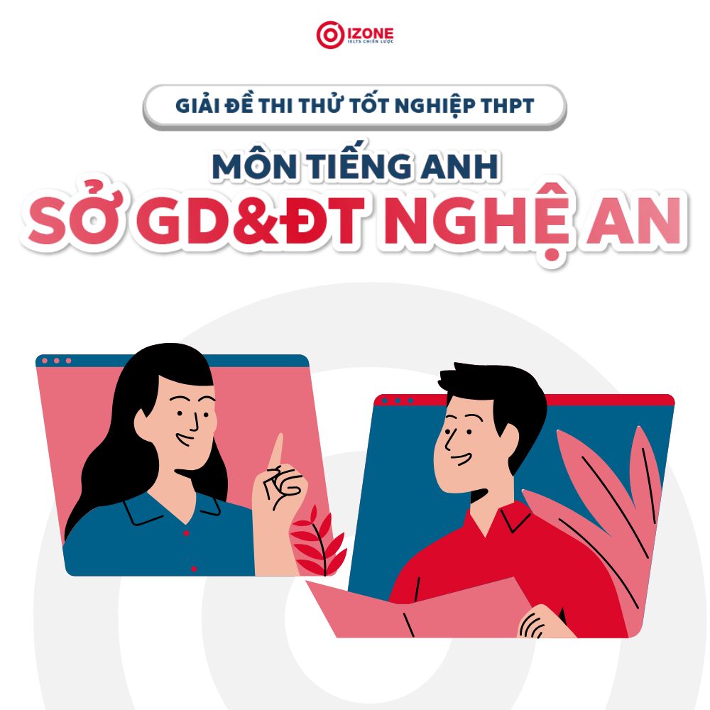 Giải đề thi thử tốt nghiệp THPT 2025 môn tiếng Anh Sở GD&ĐT Nghệ An